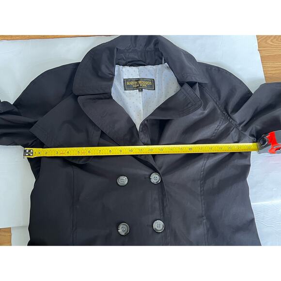 Marvin Richards black trench coat size XL - Picture 7 of 9